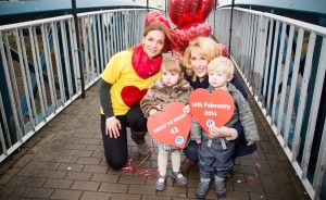 Amelda, Lucia and Conor Maguire pictured with Michele Henry of the Heart €2 Heart Fundraising Committee