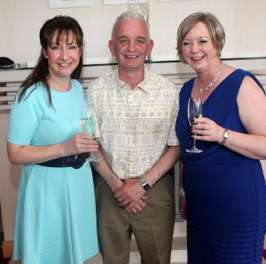 Guest Speaker Pauline McLynn pictured with John McKeon, Pet Stop Discount Warehouse & Fuel Sponsor - Main Sponsor of the event and Mary Tighe FSRH